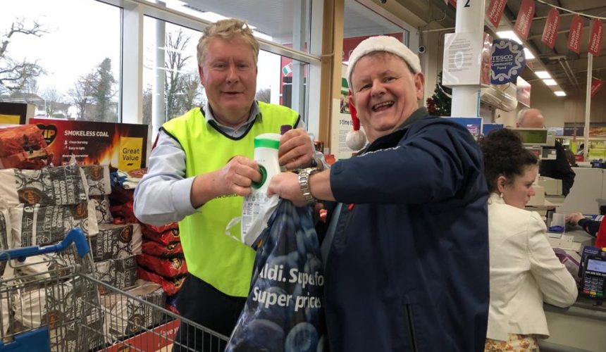 Christmas fundraiser at TESCO